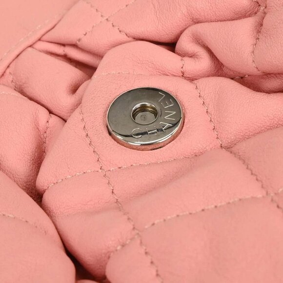 Chanel Pink Calfskin Around Chain Shoulder Bag 135121 - Picture 4 of 10